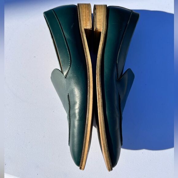 Everlane The Modern Loafer Pointed Toe Shoe Size 9 Ivy Green - Picture 3 of 12